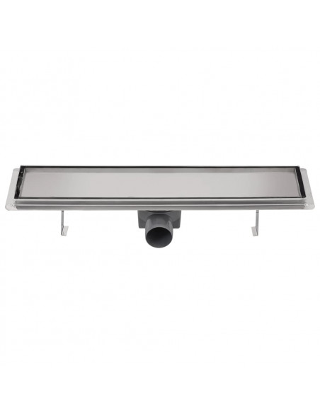 Canaletta di Drenaggio Lineare 530x140 mm in Acciaio Inox
