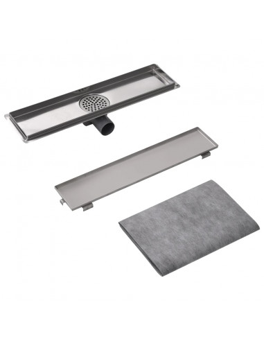 Canaletta di Drenaggio Lineare 530x140 mm in Acciaio Inox