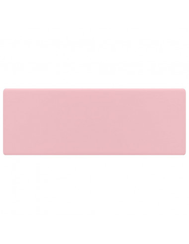 Lavabo Troppopieno Quadrato Rosa Opaco 41x41cm Ceramica