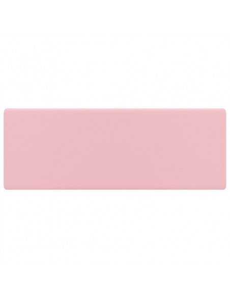 Lavabo Troppopieno Quadrato Rosa Opaco 41x41cm Ceramica