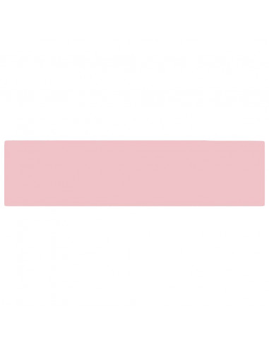 Lavandino con Troppopieno in Ceramica Rosa Opaco