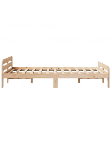 Letto senza Materasso 120x190 cm in Legno Massello di Pino