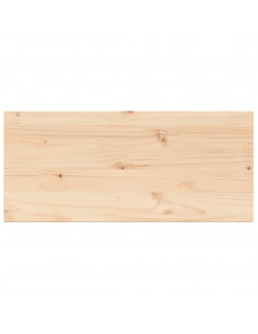 Piano Tavolo 100x50x2,5cm Rettangolare Legno Massello di Pino 2