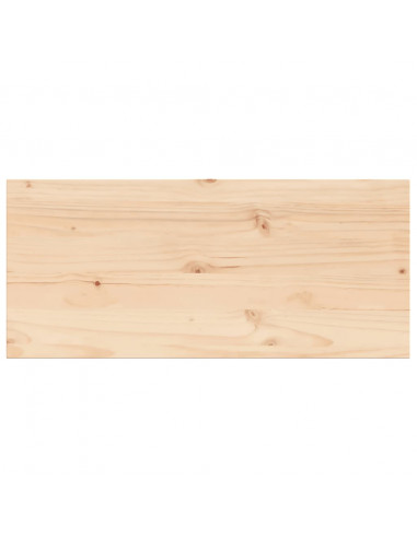 Piano Tavolo 100x50x2,5cm Rettangolare Legno Massello di Pino