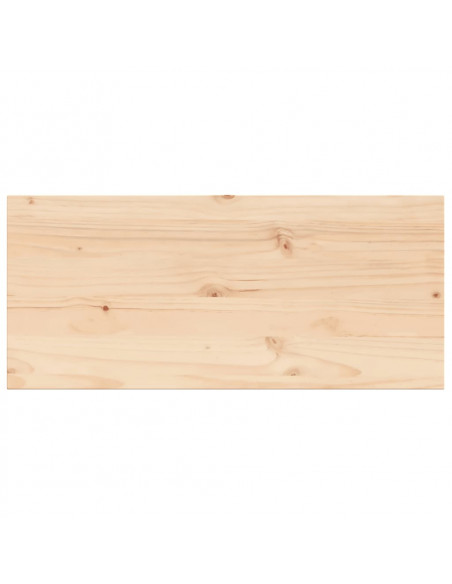 Piano Tavolo 100x50x2,5cm Rettangolare Legno Massello di Pino