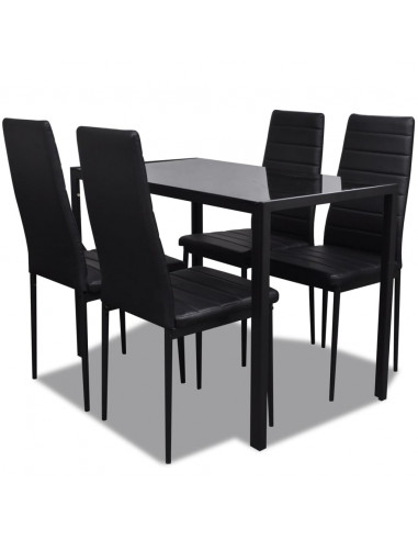 Set da Pranzo 5 pz Nero