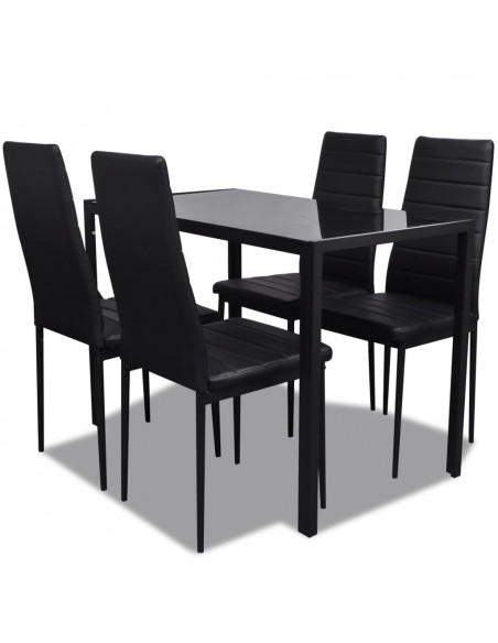 Set da Pranzo 5 pz Nero