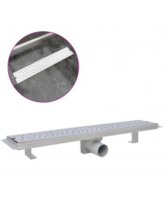 Canaletta di Drenaggio per Doccia a Bolle 630x140 mm in Acciaio 2