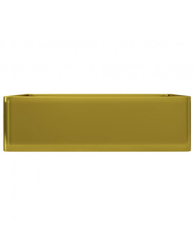 Lavandino 41x30x12 cm in Ceramica Oro