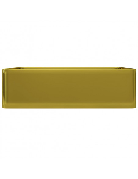 Lavandino 41x30x12 cm in Ceramica Oro