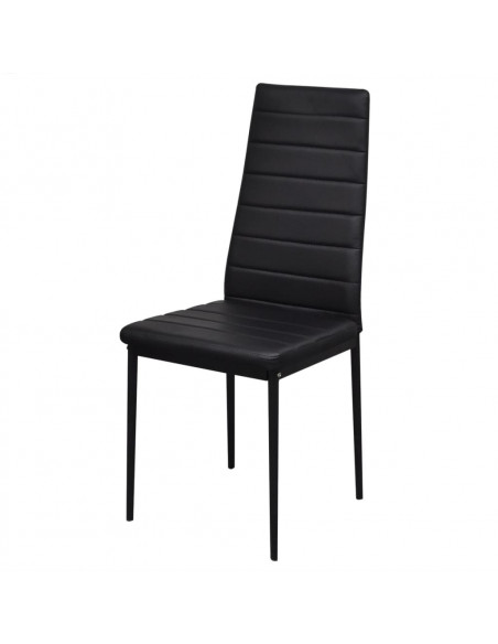 Set Tavolo da Pranzo 7 pz Nero