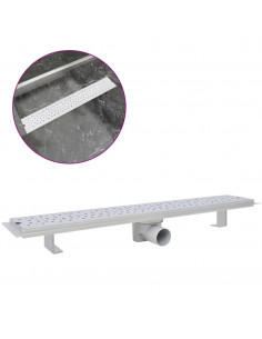 Canaletta di Drenaggio per Doccia Bolle 730x140 mm Acciaio Inox 2