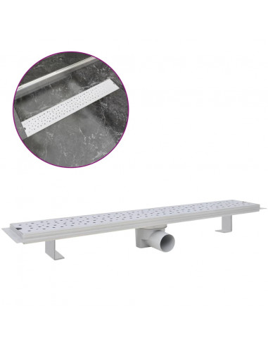 Canaletta di Drenaggio per Doccia Bolle 730x140 mm Acciaio Inox
