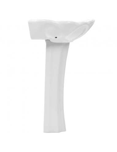 Lavandino a Colonna in Ceramica Bianca 580x510x200 mm