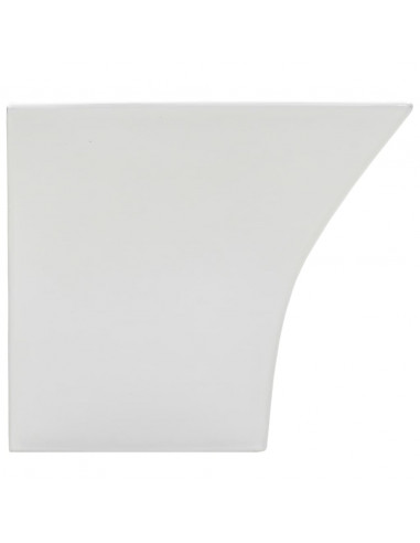 Lavabo a Parete in Ceramica Bianco 500x450x410 mm