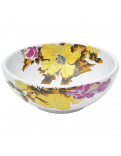 Lavabo da Appoggio Multicolore Rotondo Φ41x14 cm Ceramica 2