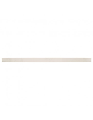 Piano Tavolo Bianco Ø60x2,5 cm in Legno Massello di Pino