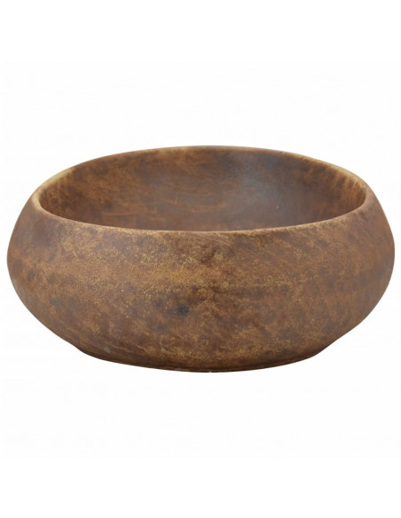 Lavabo da Appoggio Marrone Ovale 59x40x15 cm Ceramica