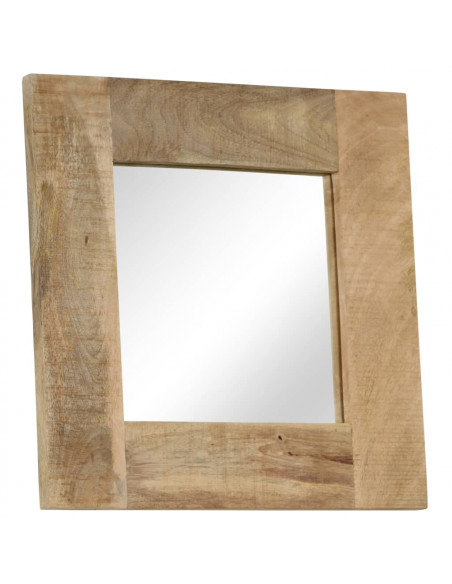 Specchio in Legno Massello di Mango 50x50 cm