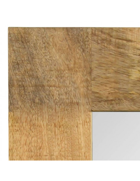 Specchio in Legno Massello di Mango 50x50 cm