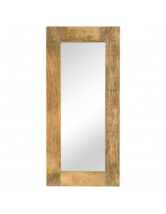 Specchio in Legno Massello di Mango 50x110 cm 2