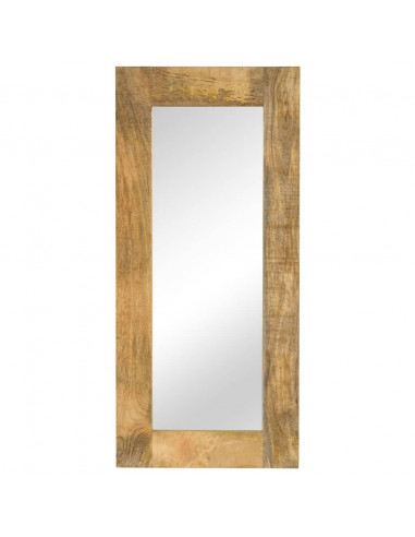 Specchio in Legno Massello di Mango 50x110 cm