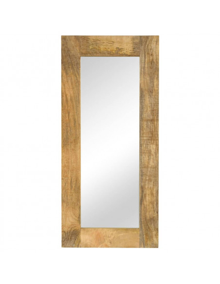 Specchio in Legno Massello di Mango 50x110 cm