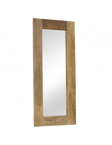 Specchio in Legno Massello di Mango 50x110 cm