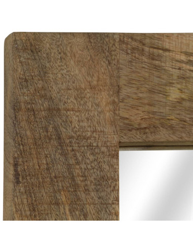 Specchio in Legno Massello di Mango 50x110 cm