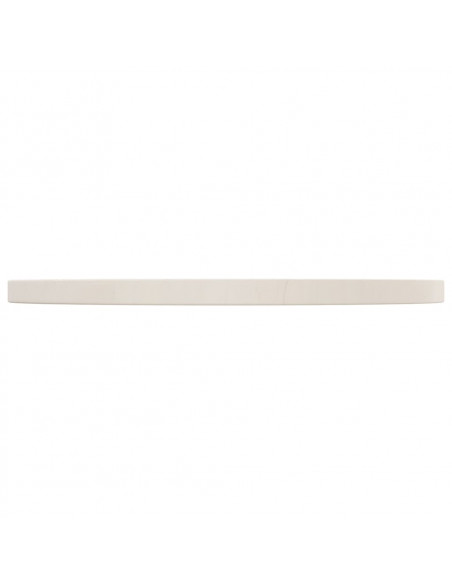 Piano Tavolo Bianco Ø50x2,5 cm in Legno Massello di Pino