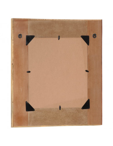 Specchio da Parete in Legno Massello di Recupero 60x60 cm