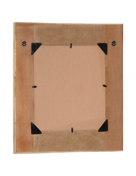 Specchio da Parete in Legno Massello di Recupero 60x60 cm