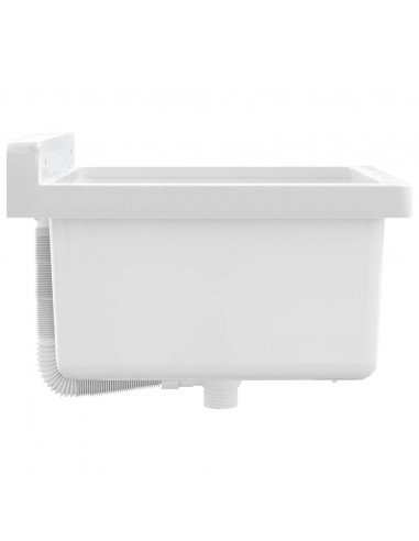 Lavabo a Parete Bianco 40x40x24 cm in Resina