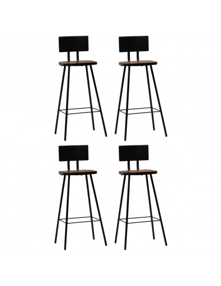 Set da Bar 5 pz in Legno Massello di Recupero