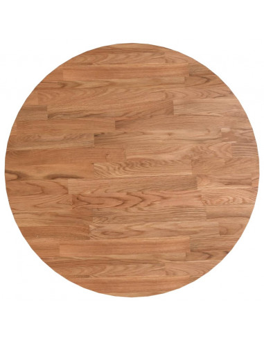 Piano Tavolo Rotondo Marrone Chiaro Ø40x1,5 cm Rovere Trattato
