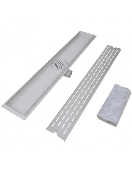 Scarico Doccia Lineare 2 pz 830x140 mm Acciaio Inossidabile