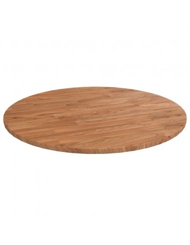 Piano Tavolo Rotondo Marrone Chiaro Ø60x1,5cm Rovere Trattato