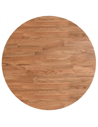 Piano Tavolo Rotondo Marrone Chiaro Ø60x1,5cm Rovere Trattato