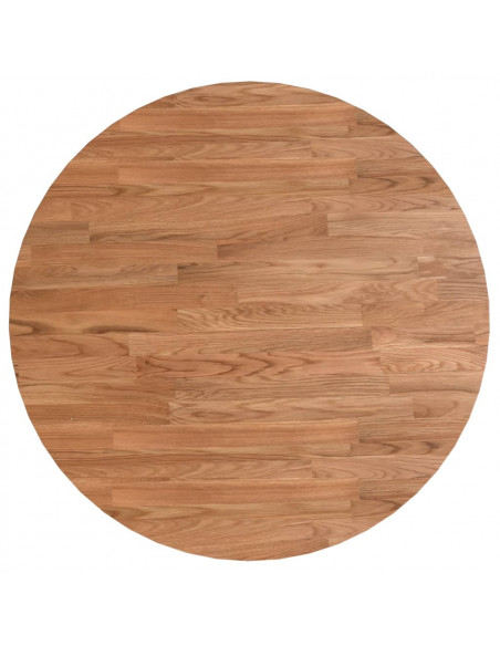 Piano Tavolo Rotondo Marrone Chiaro Ø60x1,5cm Rovere Trattato