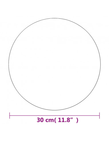 Specchio Senza Cornice Rotondo 30 cm in Vetro
