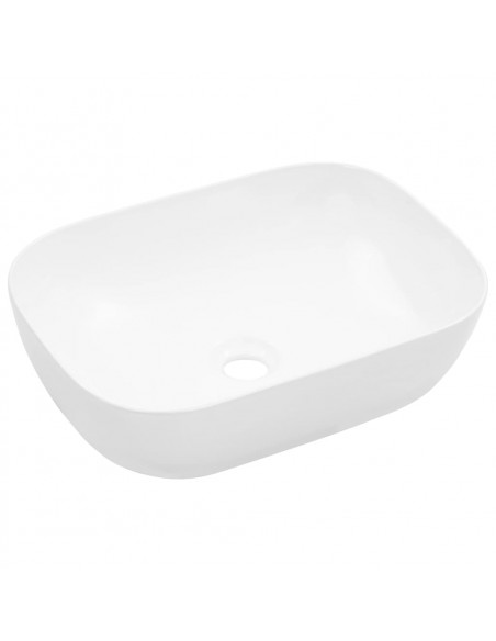 Lavandino 45,5x32x13 cm in Ceramica Bianco