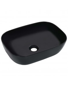 Lavandino 45,5x32x13 cm in Ceramica Nero 2