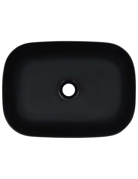 Lavandino 45,5x32x13 cm in Ceramica Nero