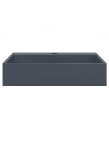 Lavandino 50x38x11 cm Blocco in Marmo/Minerale Antracite