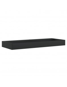 Lavandino 120x46x11 cm Blocco in Marmo/Minerale Nero Opaco 2