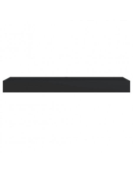Lavandino 120x46x11 cm Blocco in Marmo/Minerale Nero Opaco
