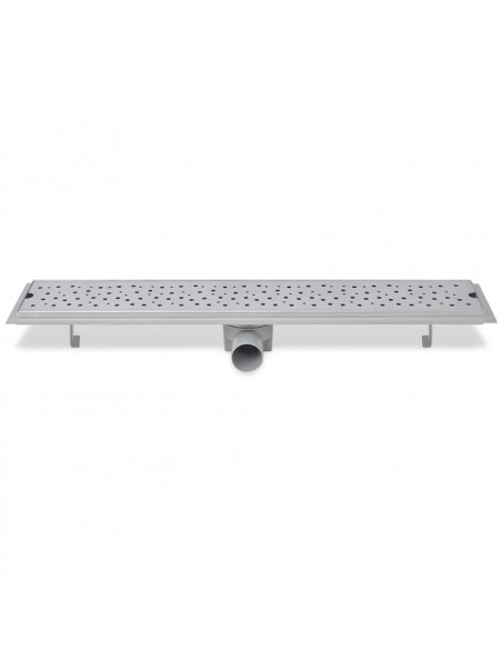 Scarico Doccia Lineare 2 pz Design Bolle 730x140mm Acciaio Inox