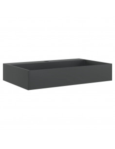 Lavandino 60x38x11 cm Blocco in Marmo/Minerale Nero Opaco 2