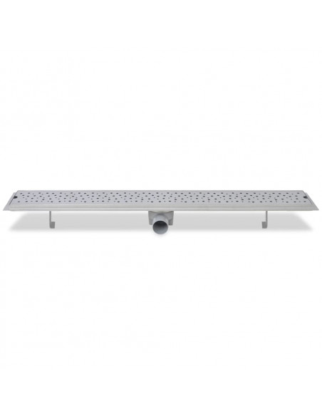 Scarico Doccia Lineare 2 pz Design Bolle 930x140mm Acciaio Inox