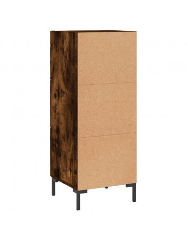 Credenza Rovere Fumo 34,5x34x90 cm in Legno Multistrato